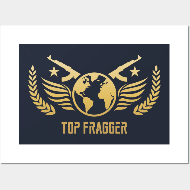 Top Fragger CSGO Counter Strike Global Offensive Gaming Wall Art by pixeptional